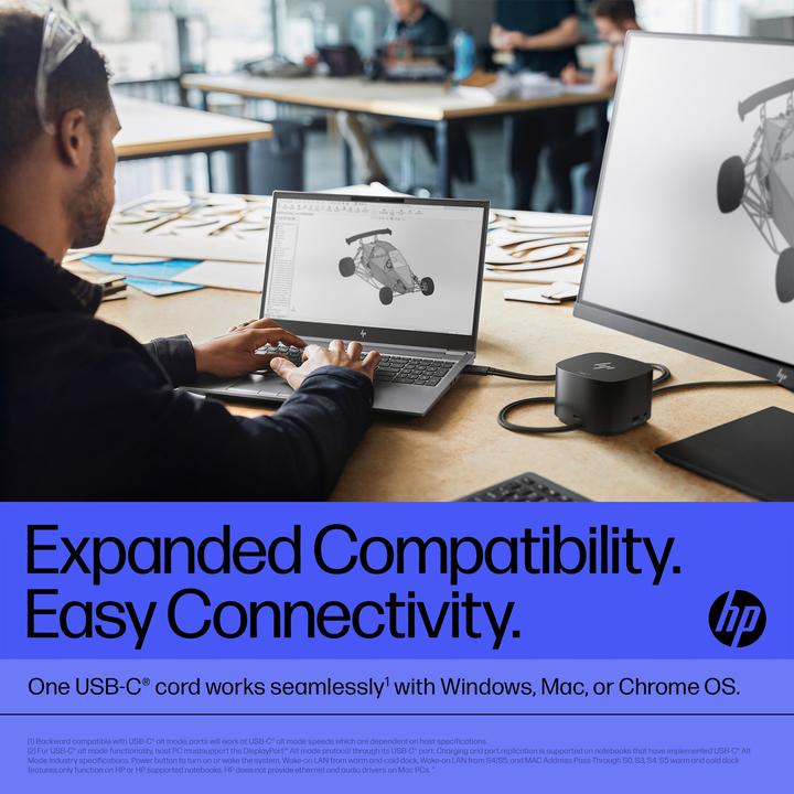 Produktbild HP Thunderbolt Dockingstation 280W G4 mit Kombinationskabel (Thunderbolt, 11 Ports)