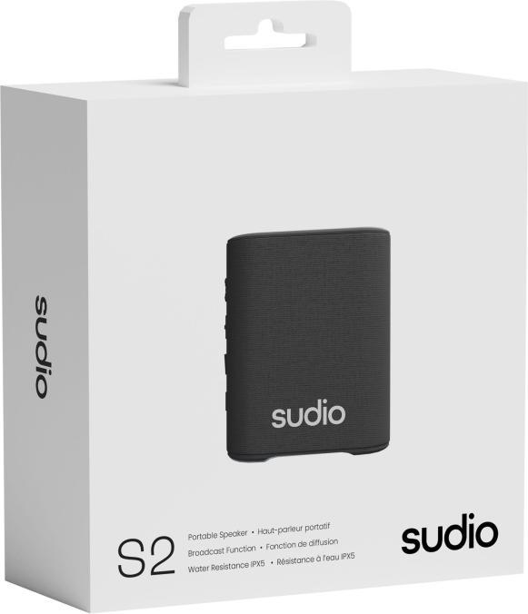 Actual product image Sudio Wireless Speaker S2 Wireless - Black (5 h, Rechargeable battery operated)
