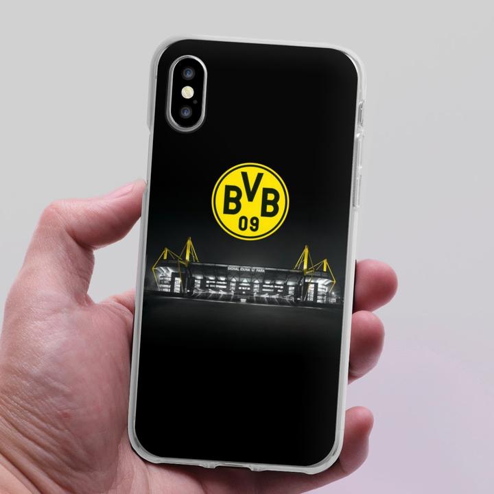Produktbild DeinDesign Silikon Hülle für Apple iPhone X Handyhülle Case Smartphone Schutzhülle BVB Borussia Dortmund (Apple iPhone X)