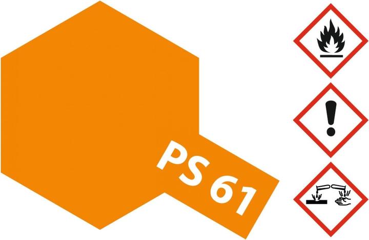 Actual product image Tamiya PS-61 Metallic Orange 100ml