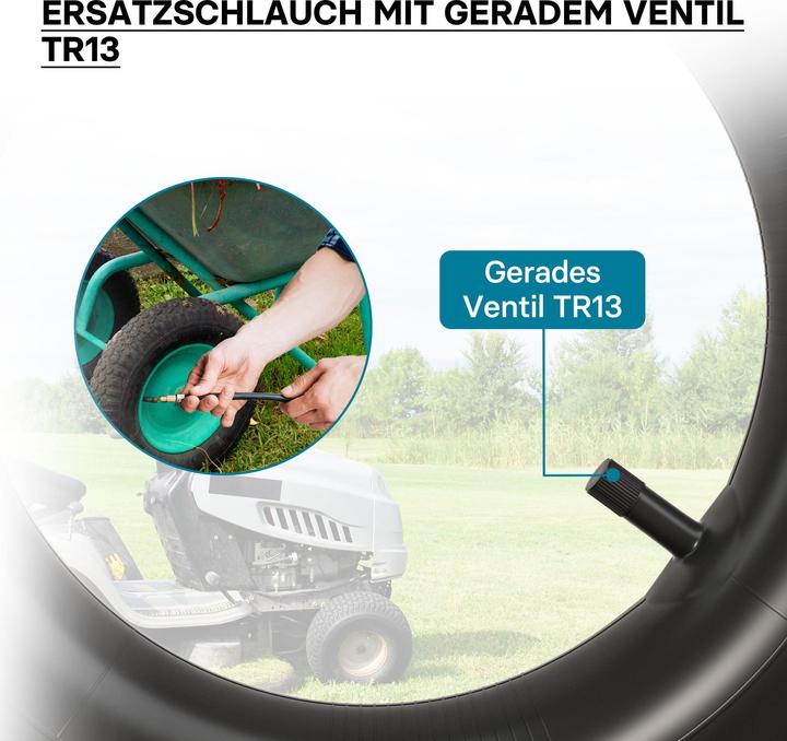 Produktbild Wiltec Standard Schlauch Reifen 4.00-8 160kg Ventil TR87 Schubkarre Sackkarre