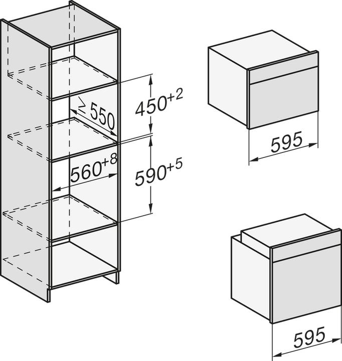 Produktbild Miele Backofen im perfekt kombinierbaren Design mit Klartextdisplay und PerfectClean. H 7264 B