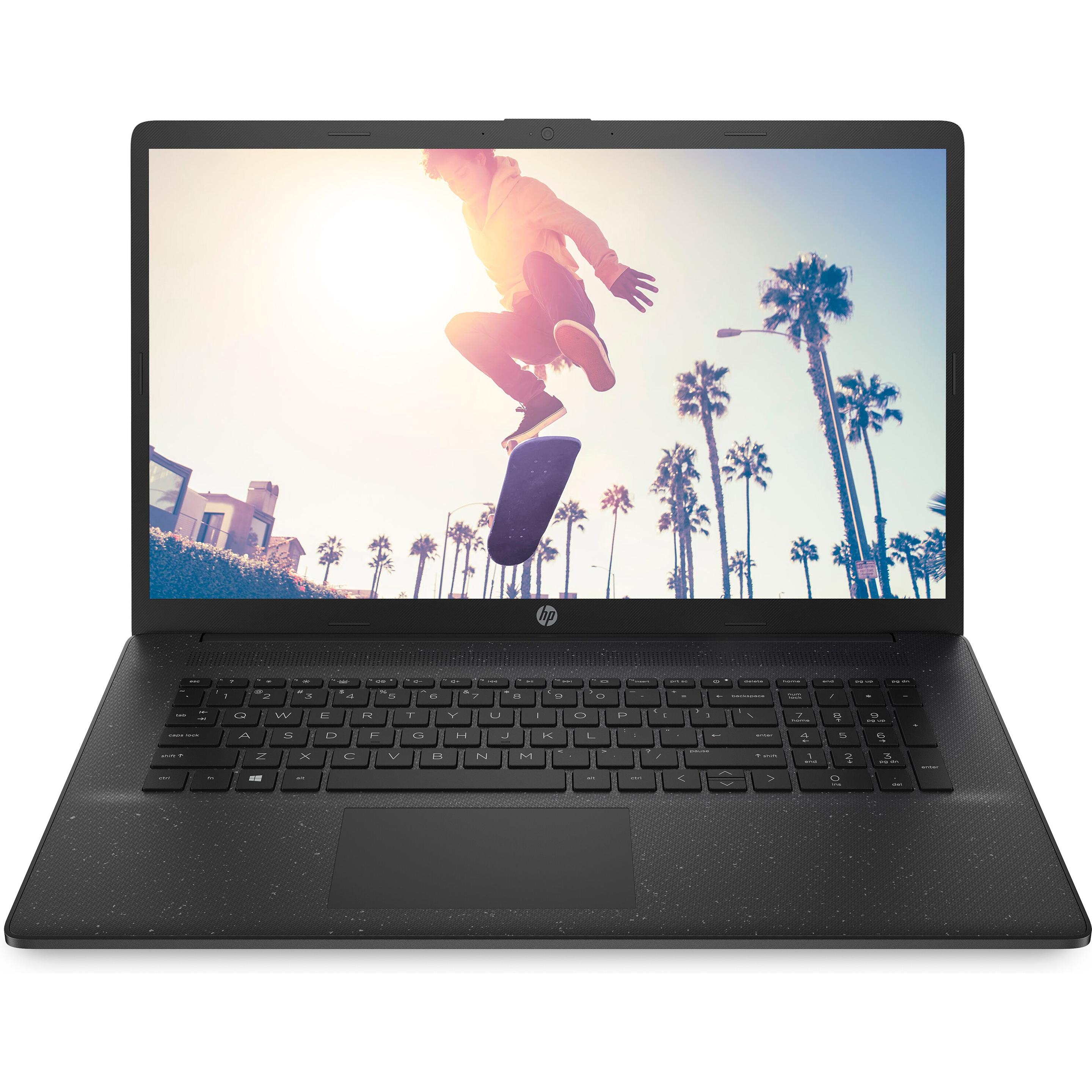 HP 17-cp3473ng (17.30", 512 GB, 16 GB, DE, AMD Ryzen 7 7730U), Notebook, Schwarz