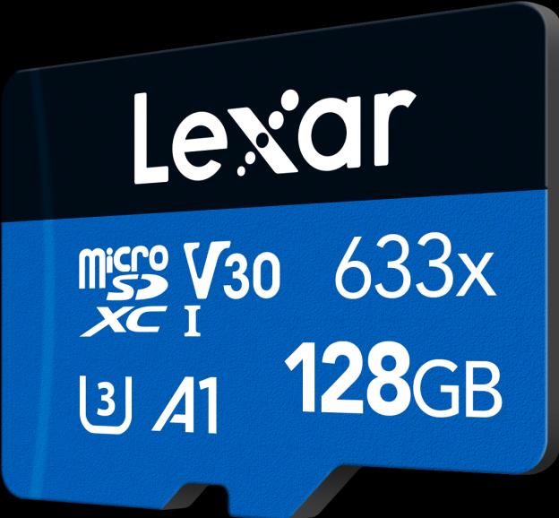 Immagine prodotto Lexar Prestazioni elevate 633x microSDHC/microSDXC UHS-I U3 (128 GB, microSDXC, U3, UHS-I)
