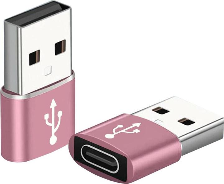 Actual product image JTI Wireless USB-C to USB-A adapter - Pink (USB Type C, USB-A)