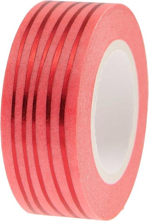 Actual product image Rico Design Tape Lines,Neon Pink/Red.302005