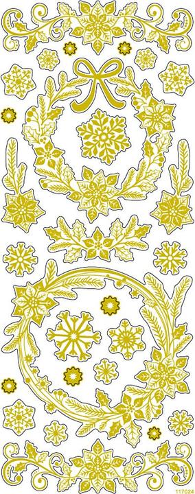 Produktbild Creativ Company Weihnachtssticker gold