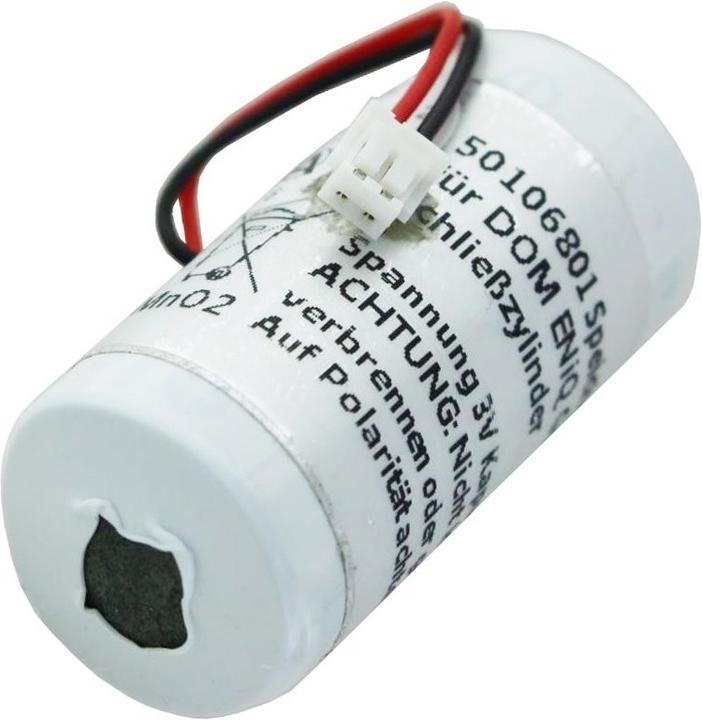 Image du produit AccuCell Batterie für die DOM Panasonic CR-2/3AZ Batterie mit Kabel und Stecker (1 pcs, CR2, 1800 mAh)