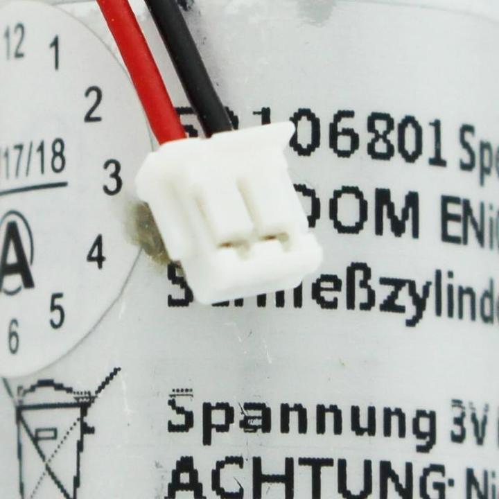 Image du produit AccuCell Batterie für die DOM Panasonic CR-2/3AZ Batterie mit Kabel und Stecker (1 pcs, CR2, 1800 mAh)