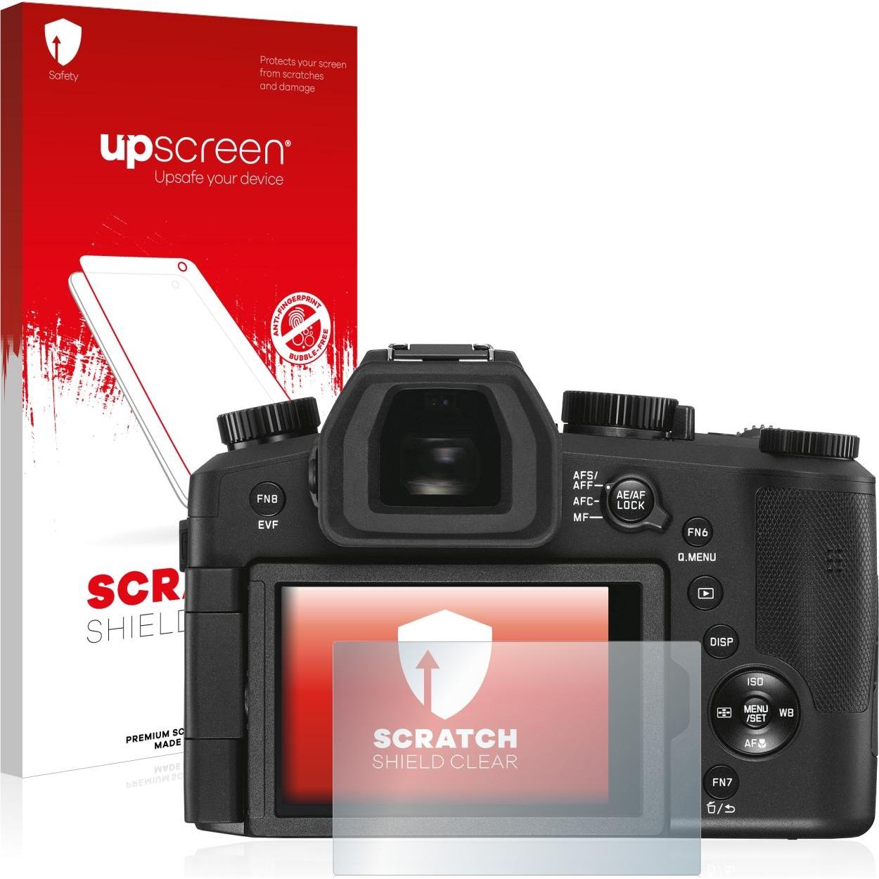 upscreen Schutzfolie Displayschutz Displayschutzfolie Folie Klar Transparent (Displayschutz, V-Lux 5), Kameraschutz, Tra...