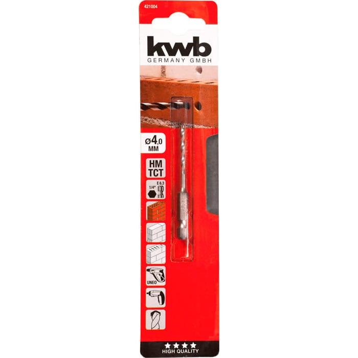 Thumbnail - kwb, Bohrereinsatz, Steinbohrer mit Sechskantaufnahme 1/4", Ø 5 mm (5 mm)