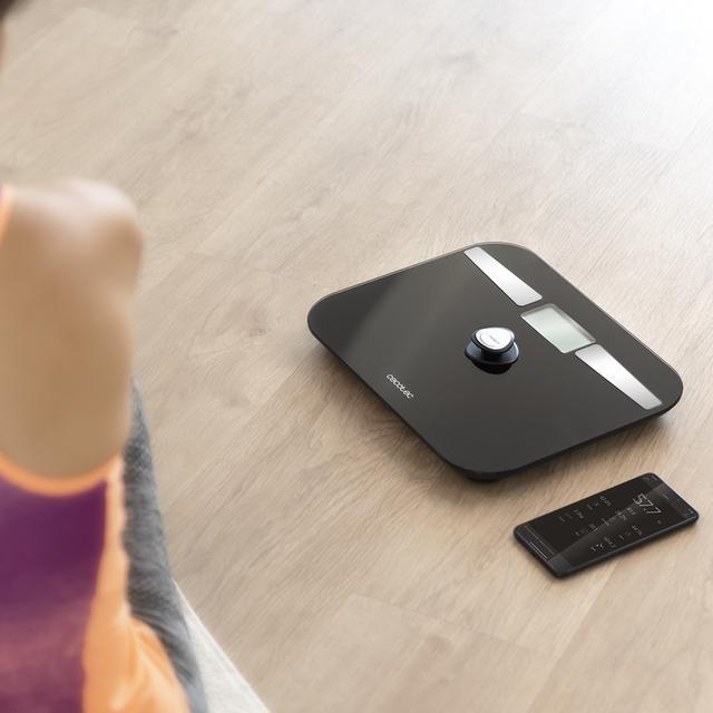 Produktbild Cecotec Surface Precision EcoPower 10200 Smart Healthy Black Bathroom Scale with High Security Tempered Glas (180 kg)