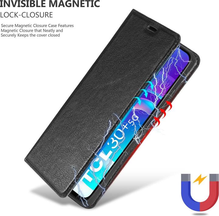 Actual product image Cadorabo Case Book Invisible Magnet (TCL 30, Tcl 30 5g, TCL 30 Plus)