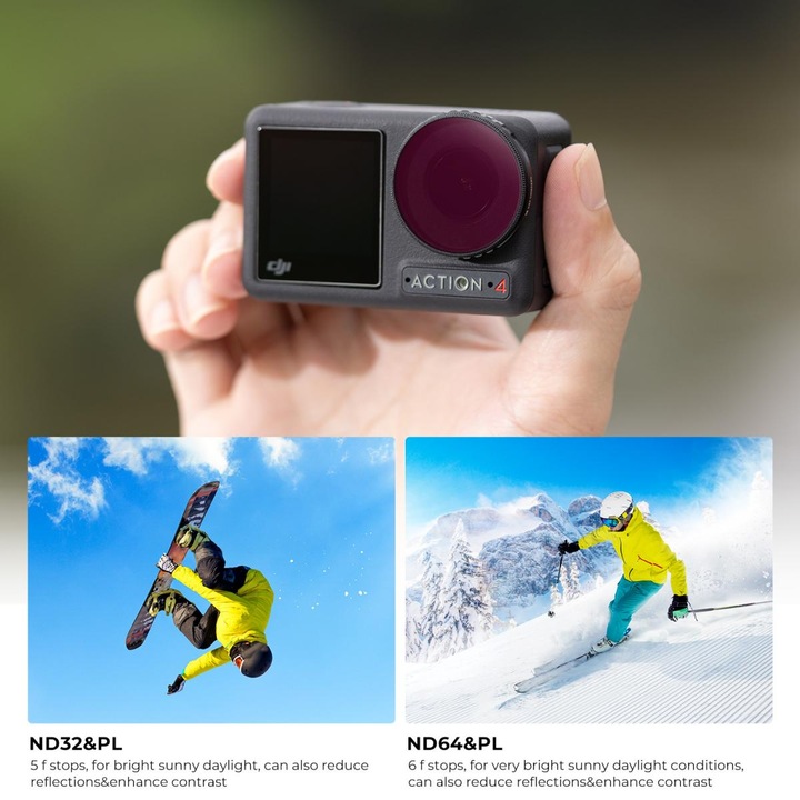 Produktbild K&F Concept Filters ND&PL (8/16/32/64) Kit (Osmo Action 4)