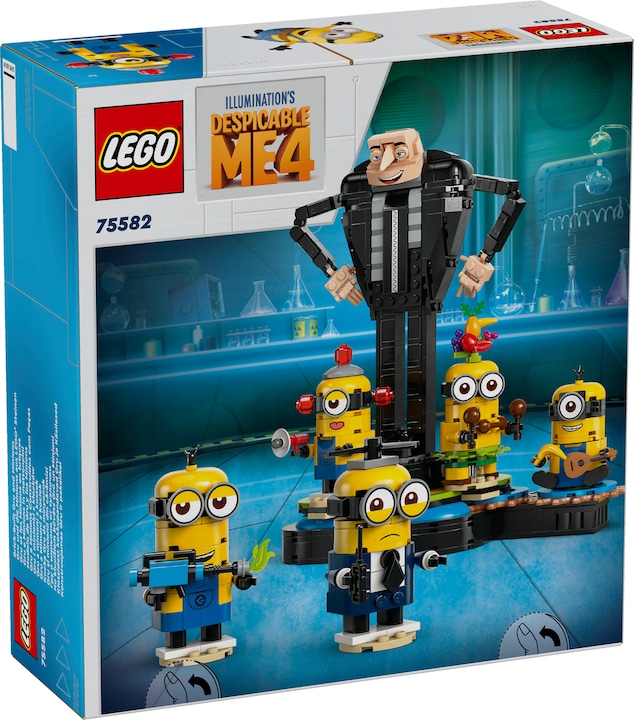 Actual product image LEGO Gru and the Minions made from bricks (75582, LEGO Minions)