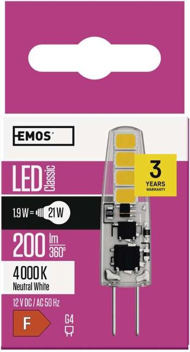 Produktbild Emos Classic (G4, 1.90 W, 200 lm, 1 x, F)