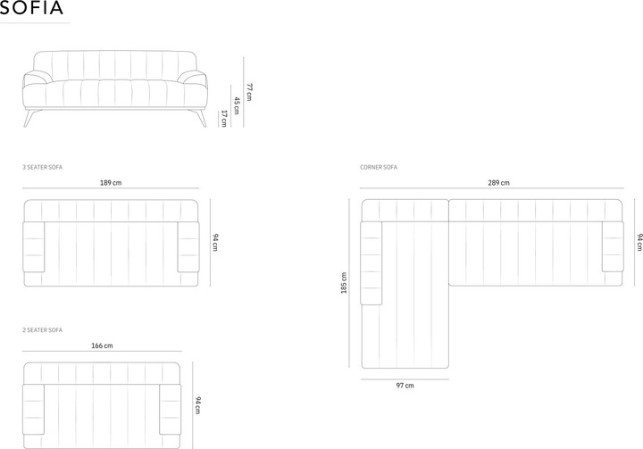 Actual product image CXL by Christian Lacroix Sofia (5-seater, Corner sofa)