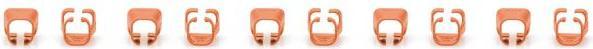 Produktbild Digitus Farbclips für Patchkabel - Orange (CAT5e)