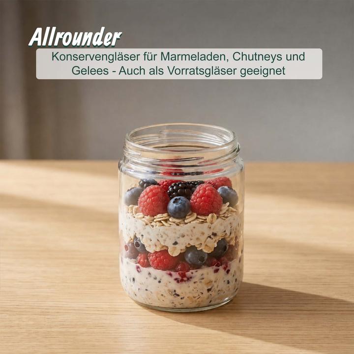 Produktbild Relaxdays 4x Einmachgläser (4 Stk., 0.45 l)