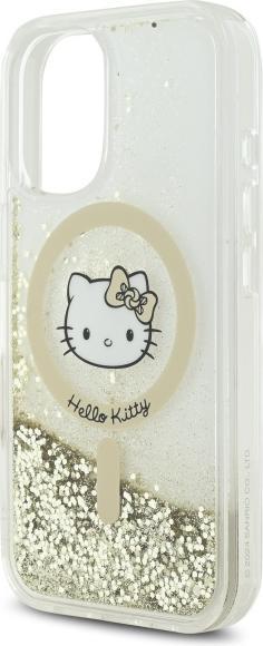 Productafbeelding Hello Kitty HKHMP16SLGDIH iPhone 16 6.1" biały złoty/witgouden hardcase Liquid Glitter Fever MagSa (Apple iPhone 16)