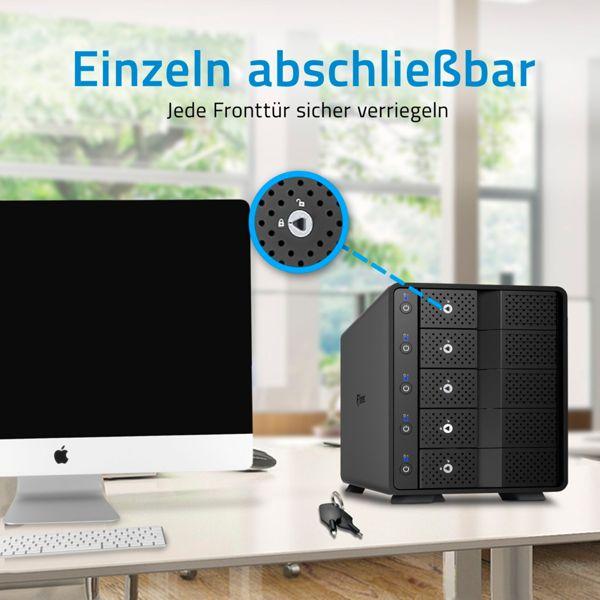 Produktbild Fantec MB-X5U31H 5x 3,5 Gehäuse (2.5", 3.5")
