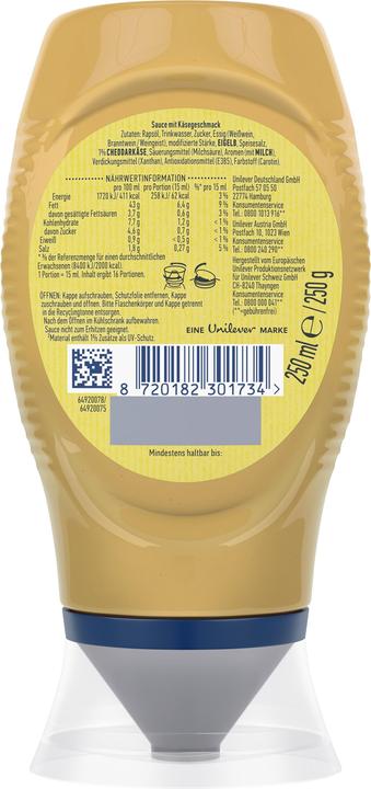 Produktbild Hellmann's Cheese Sauce (290 g)