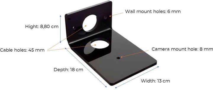 Produktbild Vivolink Camera shelf medium black (Montage-Kit)
