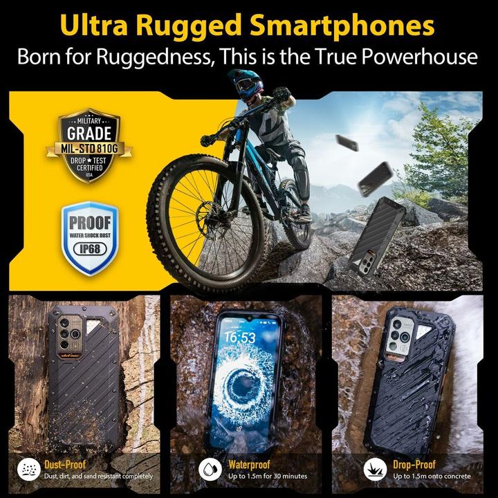 Produktbild Ulefone Armor 30 (512 GB, Magic Black, 6.95", Dual SIM, 4G)