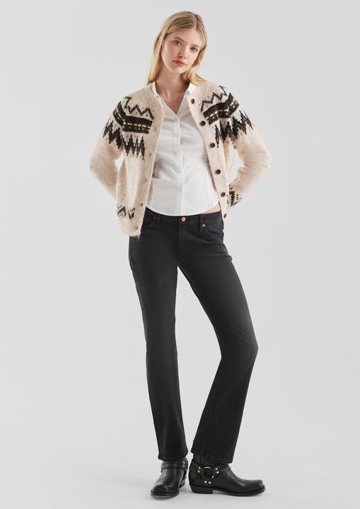 Produktbild s.Oliver Strickjacke Strickjacke mit Norwegermuster (S)