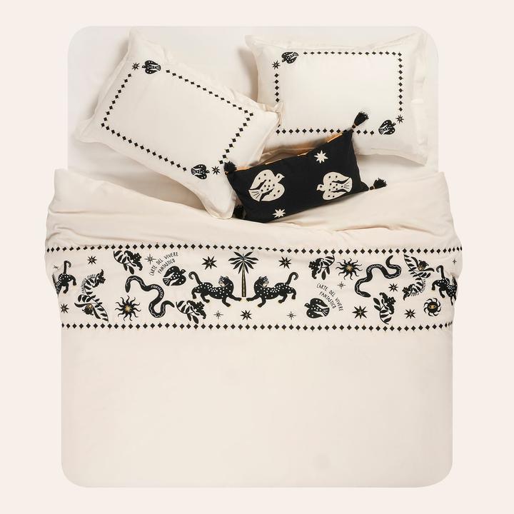 Actual product image L'essentiel Tencel Double Quilt Cover Set (Bedding set, 240 x 260 cm)