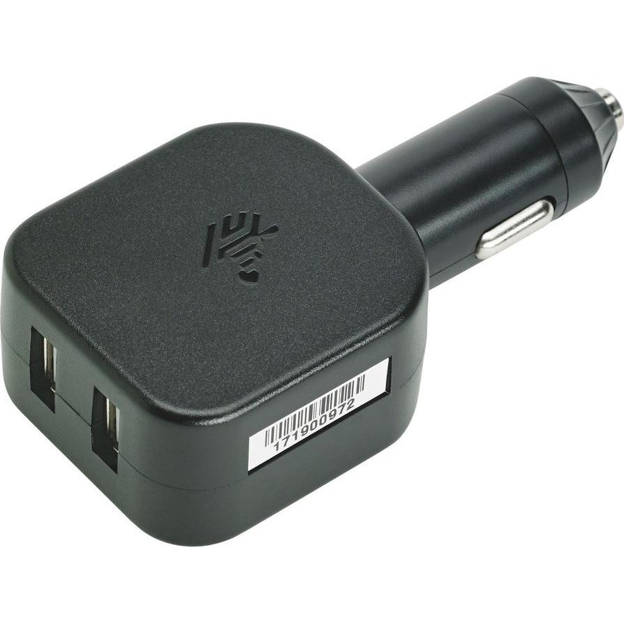 Zebra Cigarette Lighter Adapter 5v, Auto Adapter, Schwarz