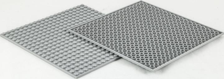 Image du produit Q-Bricks Panneau de construction à picots gris pierre