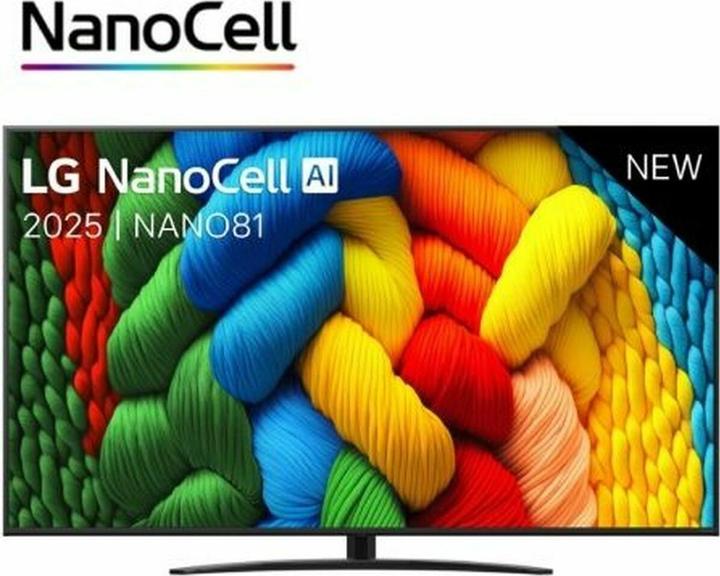 Actual product image LG 75NANO81A6A sw NanoCell LED-TV UHD,Multituner,Smart,PVR,a7,HDR (75", NANO81, Nano-Cell, 4K, 2025)