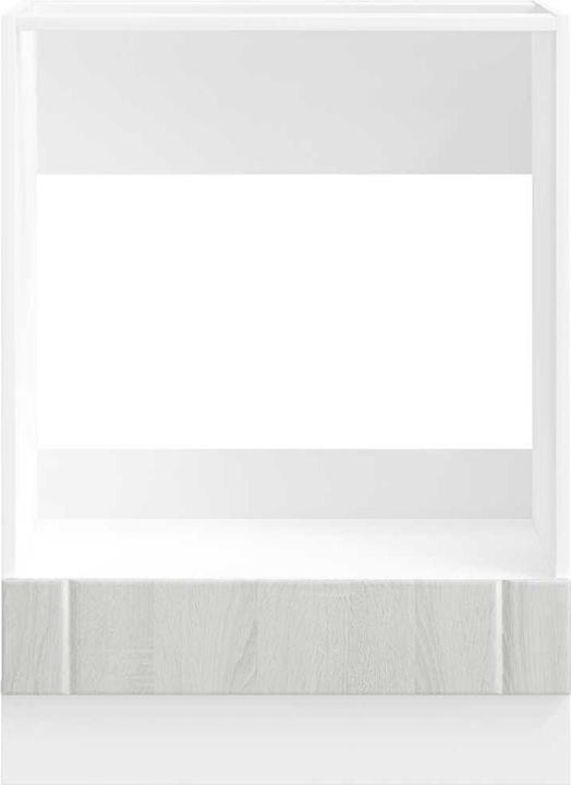 Immagine prodotto vidaXL Armadio forno da incasso Lucca Grey Armadio forno in legno Sonoma (60 x 46 x 81,5 cm)