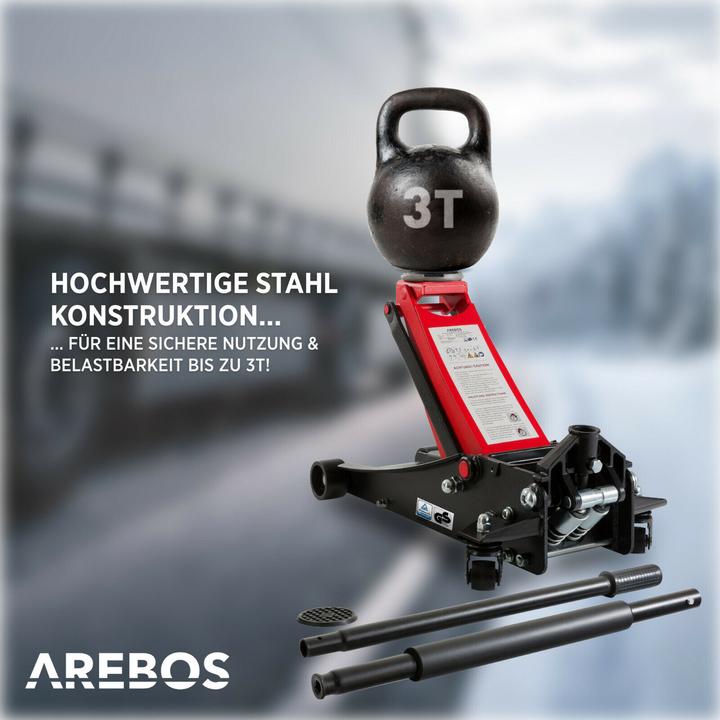 Produktbild Arebos Hydraulischer Wagenheber 3T