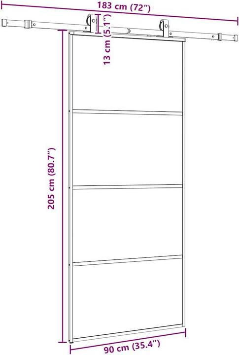 Image du produit vidaXL Schiebetür