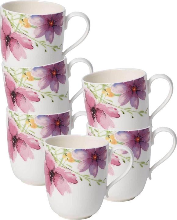 Produktbild Villeroy & Boch Multipack Mariefleur Tea Becher mit Henkel - 6 Stück (430 ml, 6x)