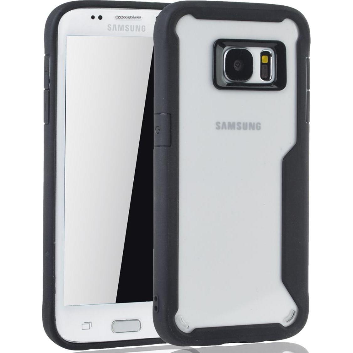 Thumbnail - König Design Handyhülle für Samsung Galaxy S7 Edge Schutzcase Backcover Bumper Etuis Schwarz (Samsung Galaxy S7 Edge), S...