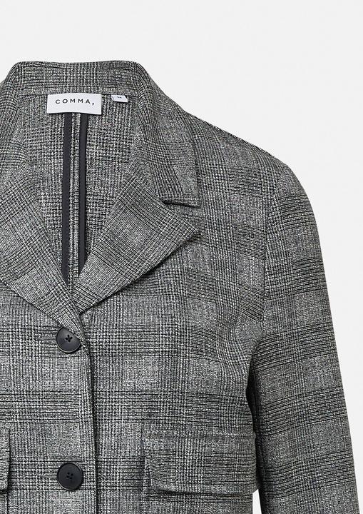 Actual product image Comma Indoor-Jacke Kurze Blazerjacke mit aufgesetzten Taschen (42)