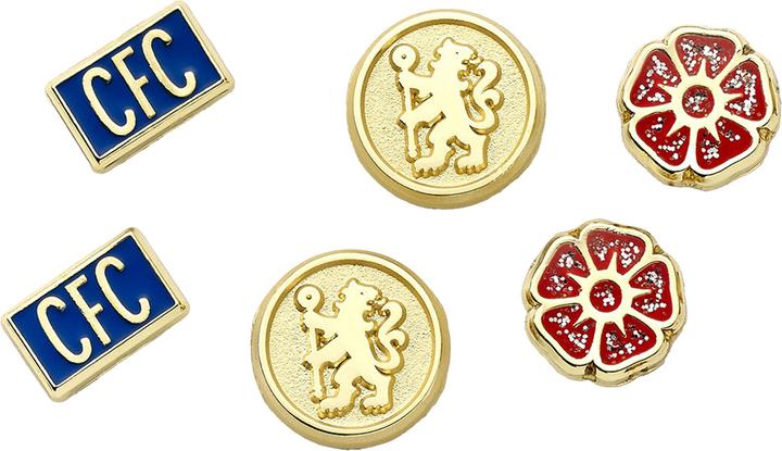 Immagine prodotto Chelsea FC Orecchini a Bottone Set Misura Confezione 3 (100% materiale sintetico)