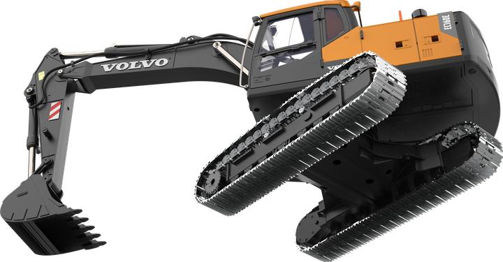 Actual product image Fm-electrics EC160E Volvo full metal excavator hydraulic 1:14 RTR yellow (RTR Ready-to-Run)