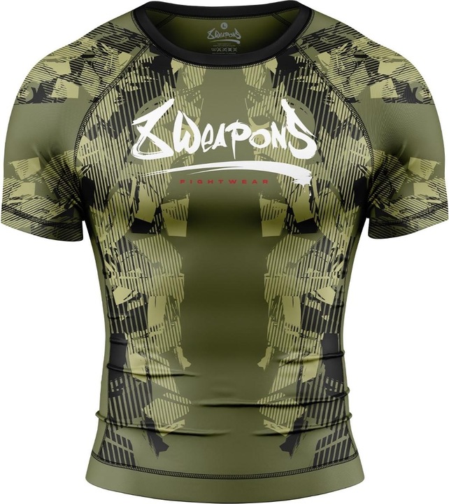 Immagine prodotto 8Weapons 8 WEAPONS Rashguard, S/S, Hit 2.0, olive-black, XL (XL)