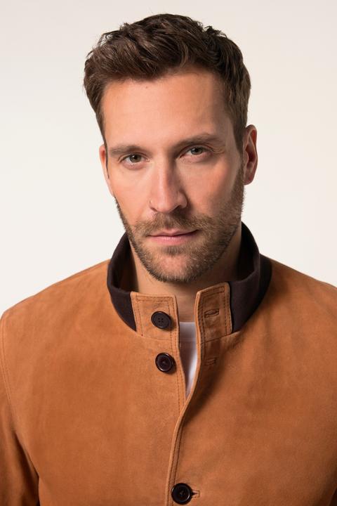 Immagine prodotto JP1880 Giacca in nappa d'agnello con colletto e applicazione sul retro, fino alla tg. 7XL (6XL)