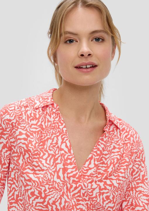 Produktbild s.Oliver Bluse Viskosebluse mit V-Ausschnitt (34)