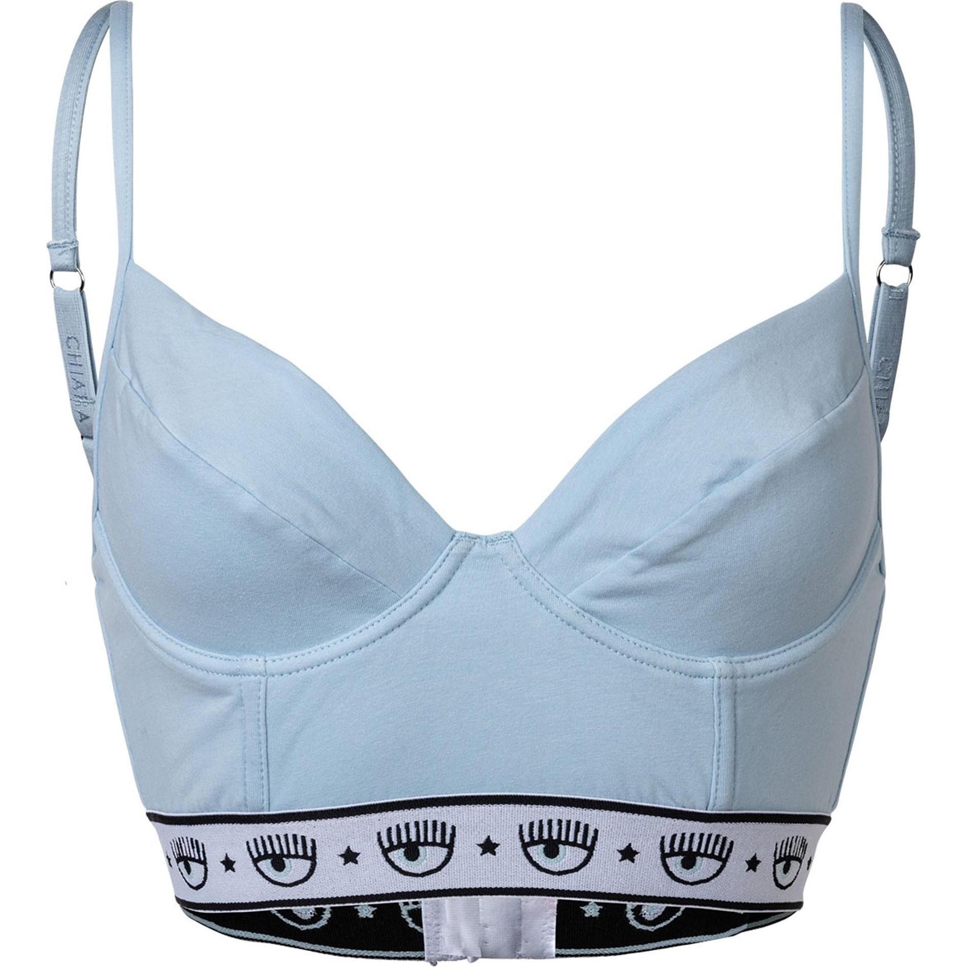 Chiara Ferragni, BH, Bustier Casual Stretch, Blau, (XL)