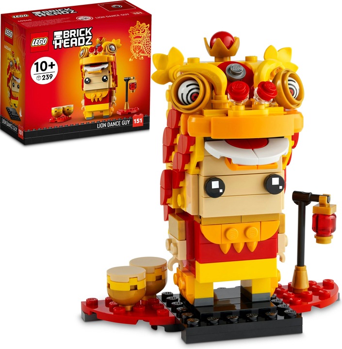 Produktbild LEGO Brickheadz Löwentänzer (40540, LEGO Brickheadz, LEGO Seltene Sets)