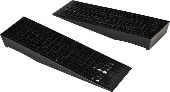 Image du produit Swisshandel24 2 Rampe d'accès, rampe de seuil, rampe de trottoir, rampes en caoutchouc, PP, noir, 70 x 20 x 8 cm