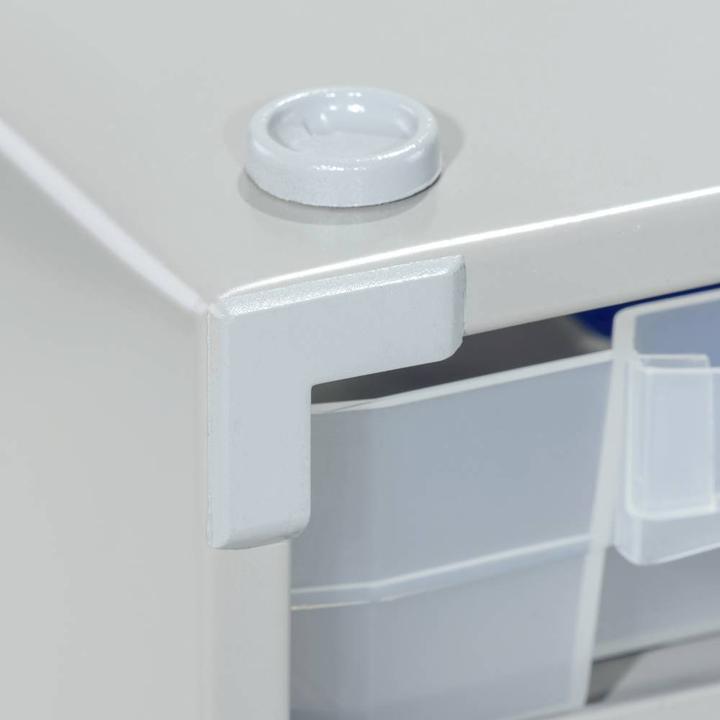 Actual product image Allit Metal small parts cabinet, HxWxD 565 x 300 x 140 mm, 60 drawers, 60 dividers. (14 cm, 56.50 cm)