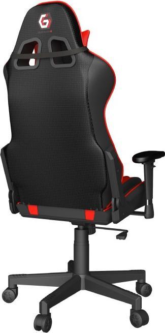 Produktbild Gembird Gaming chair SCORPION juodas mesh red skin accents