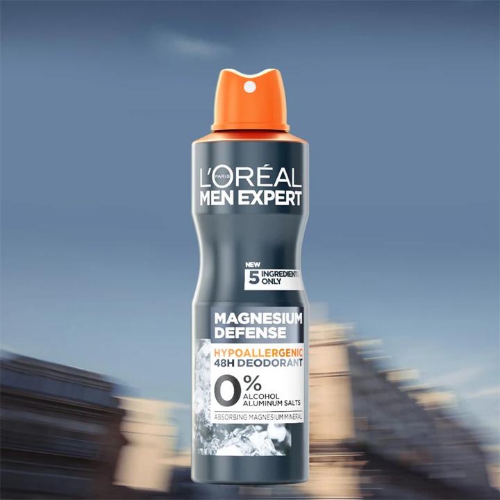 Actual product image L'Oréal Paris L'Oréal - L'Oréal Men Expert Magnesium Defence Deodorant - Hypoallergenic Deodorant Spray - 150m (Spray, 150 ml)